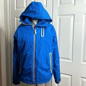 Adidas 2 In 1 Coat Blue M/L Removable Liner Cold Winter